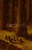 Miller jelzéssel: Erdő részlet patakkal. Olaj, vászon, keretben, 40×50 cm