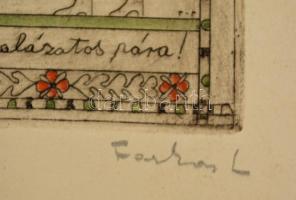 Farkas Lídia (1910-1985) - Pohárnok Zoltán (1905-1976): Becstelen teremtés... (János vitéz illusztrá...