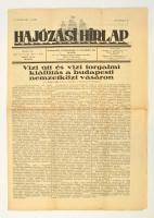1929 A Hajózási Hírlap közlekedési közgazdasági és társadalmi lap IV. évfolyamának 4. száma