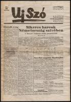 1945 Az Új Szó - kiadja a Vörös Hadsereg Politikai Osztálya - I. évfolyamának 36. száma