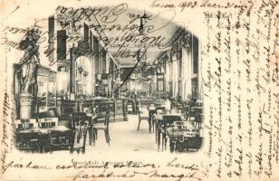 Kassa, Kosice; Grand Café Andrássy, belső, Kemény felvétele, László Béla kiadása / café interior (EK)