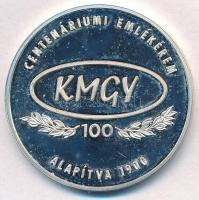 2000. "Közlekedési Műszergyártó Rt. / Centenáriumi emlékérem" jelzett Ag emlékérem (35,36g...