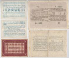 5db-os vegyes tétel, benne 2db válaszdíjszelvény, 2db szovjet kölcsönkötvény, Olaszország / Velence ...