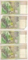 Szlovákia 2001-2006. 20K (4x) T:III
Slovakia 2001-2006. 20 Korun (4x) T:F
