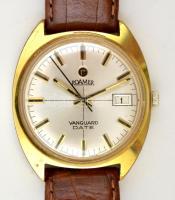 Roamer Vanguard automata férfi karóra, naptárral, bőr szíjjal, működőképes állapotban