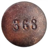 DN "SALK" zománcozott gomblyukjelvény, sorszámozott "368"-as számú (11x11mm) T:2