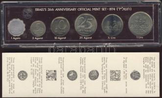 Izrael 1974. 1a-1L 6klf db, szettben T:1