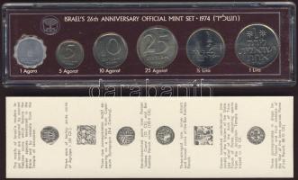 Izrael 1974. 1a-1L 6klf db, szettben T:1