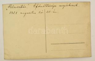 1921 Horthy Miklós megérkezik a Ludovika Akadémia tisztavató ünnepségére, 1921. augusztus 20., a hát...