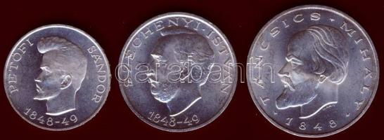 1948. 5Ft Ag + 10Ft Ag + 20Ft Ag "Szabadságharc" sor T:1