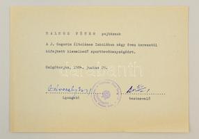 Antal Zoltán - Sass Tibor: A magyar sport kézikönyve. Bp., 1984, Sport. Iskolai ajándékozási mellékl...