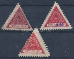 1917-1918 Yes Legújabb formatio 3 db bélyeg