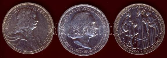 1935. 2P Ag 3 klf "Liszt, Rákóczi, Pázmány" sor T:1