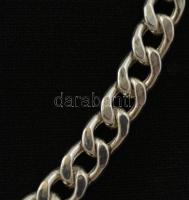 Ezüst(Ag) lapos pancer nyaklánc, jelzett, h: 60 cm, nettó: 22,5 g