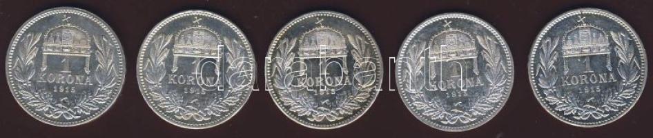 1915. 1K Ag (5x) T:1