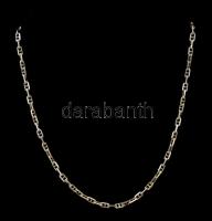 Ezüst(Ag) szögletes pálcikás anker nyaklánc, jelzett, h: 51 cm, nettó: 16,7 g