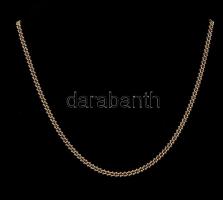 Aranyozott ezüst(Ag) anker nyaklánc, jelzett, nettó: 12,8 g