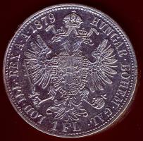 Ausztria 1879. 1Fl Ag T:2/3 pici ph.