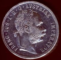 Ausztria 1879. 1Fl Ag T:2/3 pici ph