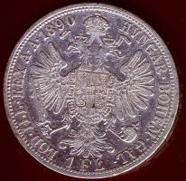 Ausztria 1890. 1Fl Ag T:3