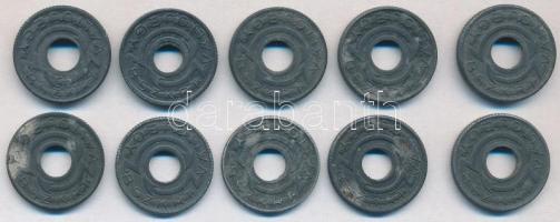 Budapest 1943. "BSZKRT / Váltójegy" Zn zseton (10x) T:2,2-