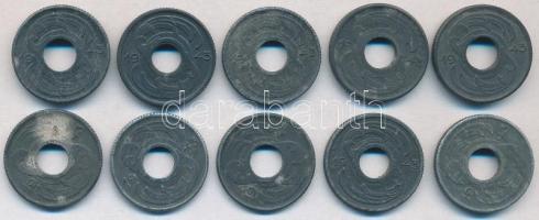 Budapest 1943. "BSZKRT / Váltójegy" Zn zseton (10x) T:2,2-