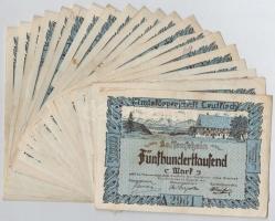 Németország / Weimari Köztársaság / Leutkirch 1923. 500.000M (20x) T:III Germany / Weimar Republic / Leutkirch 1923. 500.000 Mark (20x) C:F