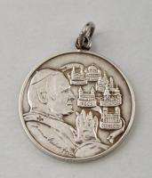 Ezüst(Ag) II. János Pál pápa függő, jelzett, nettó: 4,1 g