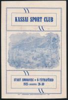 1925 A Kassai Sport Club ótátrafüredi rendezvényének programfüzete, 4 p.