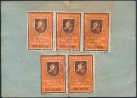 1939 Légoltalmi Liga tanfolyam látogatási igazolványa, pecséttel, adománybélyegekkel, 11x15,5 cm