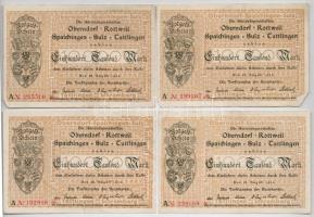 Németország / Weimari Köztársaság / Oberndorf, Rottweil, Spaichingen, Sulz, Tuttlingen 1923. 100.000...