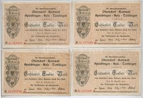 Németország / Weimari Köztársaság / Oberndorf, Rottweil, Spaichingen, Sulz, Tuttlingen 1923. 100.000...