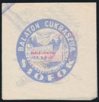 cca 1960-1980 Balaton Cukrászda Siófok, díszes retró szalvéta, jó állapotban