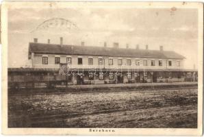 Beregszász, Berehovo; vasútállomás / railway station 1938 Beregszász visszatért So. Stpl (EK)