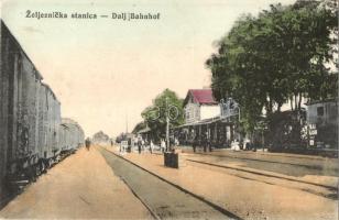 Dálya, Dalj; vasútállomás / Zeljeznica stanica / railway station (EK)