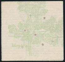 cca 1960-1980 Kárpátia, 2 db díszes retró szalvéta, jó állapotban