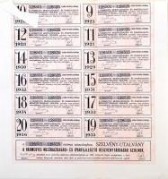 Budapest 1923. "Vármegyei Mezőgazdasági- és Iparfejlesztő Részvénytársaság" 25 részvénye e...