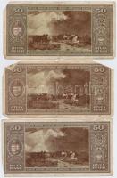 1945. 50P (3x) T:III,III-
