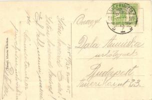 Nagykanizsa, vasútállomás, várócsarnok belső. Vasúti Tőzsde kiadása