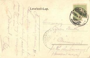 Nagykikinda, Kikinda; Vasúti indóház, vasútállomás, vonat / Eisenbahn-Station / railway station, tra...