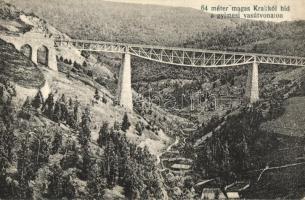 Gyimes, Ghimes; Karakkói vasúti híd a gyimesi vasútvonalon; Szvoboda Miklós kiadása / railway bridge