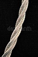 Ezüst(Ag) kétszalagos kígyó nyaklánc, h:40,5 cm, nettó: 8,7 g