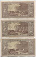 1945. 50P (3x) T:III,III-