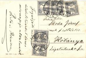 7 db RÉGI használatlan angol és magyar vonatos motívumlap fotókkal, közte a MÁV Pacific típúsú 301 s...