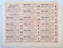 Budapest 1923. "'Taurus' Huskereskedelmi Részvénytársaság" huszonöt részvénye eg...