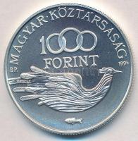 1994. 1000Ft Ag "Védd a világot!" tanúsítvánnyal T:BU 
Adamo EM138
