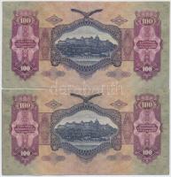 8db-os vegyes pengő bankjegy tétel, benne még egy korona, illetve egy adópengő bankjegy T:III,III-