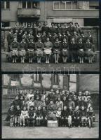 cca 1928-1975 10 iskolai osztálykép, 8,5x13,5 és 18x24 cm közötti méretekben