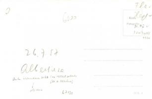 1957 Albertirsa, MÁV Pft. 637. automobil ami pályakocsiként is közlekedhet, photo