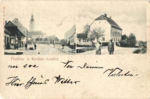 Ivanics, Klostar Ivanic; utcakép templommal. Weiss & Dreykurs / street view with church (Rb)